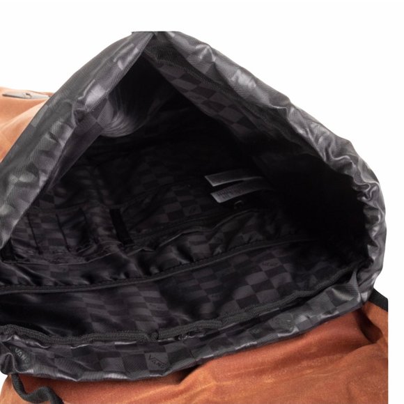 VANS Scurry Rucksack Backpack Brown Laptop Bag Wmn - Picture 6 of 7